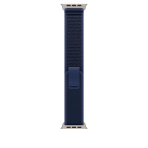 49mm Blue Trail Loop - M/L - Natural Titanium Finish