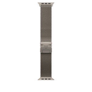 49mm Natural Titanium Milanese Loop - Medium