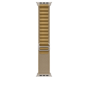 49mm Tan Alpine Loop - Small - Natural Titanium Finish