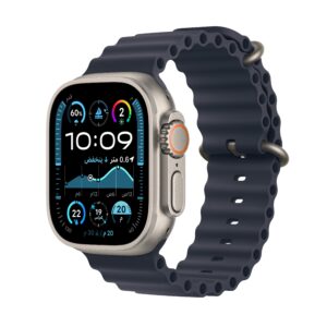 Apple Watch Ultra 2 GPS + Cellular 49mm Natural Titanium Case with Navy Ocean Band
