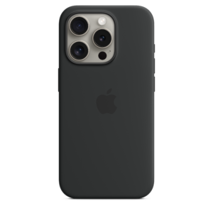 iPhone 15 Pro Silicone Case with MagSafe - Black