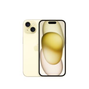 iPhone 15 من Apple (سعة تخزين 128GB) - أصفر