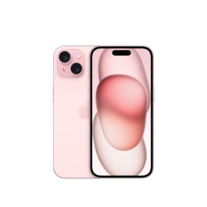 iPhone 15 من Apple (سعة تخزين 128GB) - وردي