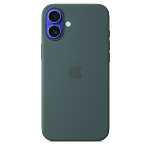 iPhone 16 Plus Silicone Case with MagSafe - Lake Green