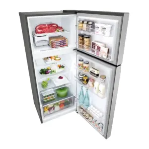 ثلاجة بفريزر علوي مع ضاغط إنفرتر ذكي – سعة 15 قدم³ – لون بلاتيني فضي Top Freezer Refrigerator with Smart Inverter Compressor - 15 ft³ - Platinum Silver