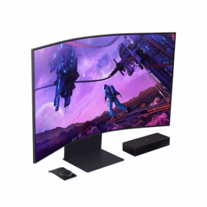 شاشة ألعاب ARK بدقه QHD ومعدل تحديث 240 هرتز 1 مللي ثانية, مقاس 55 بوصة 55" UHD gaming screen with 1000R curvature SAMSUNG (Gaming,Smart) ( ARK)
