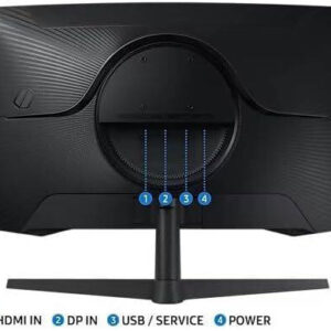 شاشة الألعاب المنحنية LS27CG552EMXUE مقاس 27 بوصة Odyssey G5 QHD 2K المقوسة بدقة 2K VA 165 هرتز LS27CG552EMXUE 27in Odyssey G5 QHD 2K Curved VA Gaming Monitor 165Hz