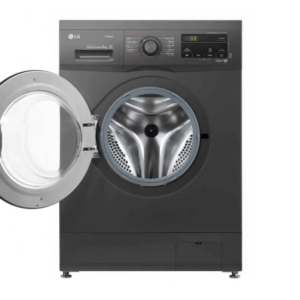 غسالة  إل جي WJ1408MTG - سعة 8 كجم - تحميل أمامي - سلفر LG WJ1408MTG Washing Machine - 8 kg Capacity - Front Load - Silver