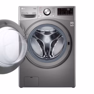 غسالة إل جي WL91H62PNLG- سعة 15 كجم - تحميل أمامي - رمادي LG WL91H62PNLGWashing Machine - 15 kg Capacity - Front Load - Gray