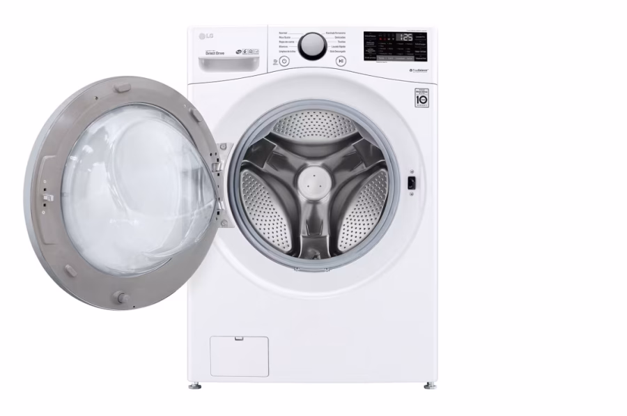 غسالة ومجفف ملابس إل جي WDV1902WRV - سعة 18/10 كجم - تحميل أمامي - أبيض LG WDV1902WRV Washer and Dryer - 18/10 kg Capacity - Front Load - White