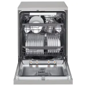 غسّالة صحون بمحرك إنفرتر دايركت درايف مع خاصيّة TrueSteam و QuadWash – سعة 14 مكان – لون فضي Dishwasher with Inverter Direct Drive Motor, TrueSteam and QuadWash - 14 Place - Silver