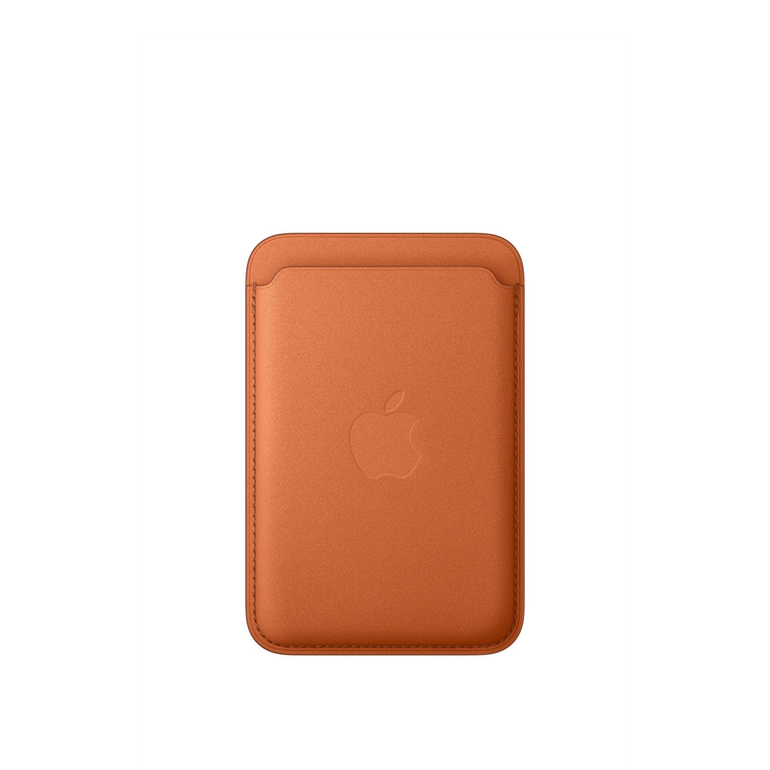 محفظة iPhone من نسيج محبوك مع MagSafe - برتقالي دافئ