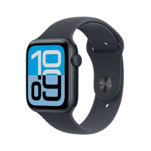 ‏‏Apple Watch SE 3 موديل ‏‏‏GPS‏ إطار ألومنيوم مقاس 44 مم بلون سماء الليل مع حزام رياضي بلون سماء الليل - مقاس صغير/متوسط